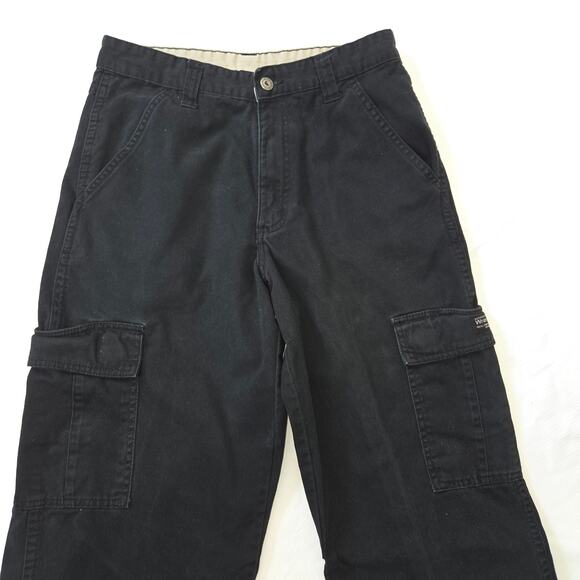 Wrangler Men's Black Casual Cargo Side Pockets Pants Size 30x32 - Picture 1 of 4
